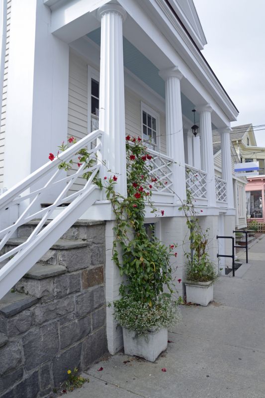 Porch Railings Painting detail